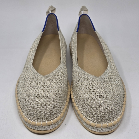Rothy’s The Espadrille Diamond Metallic Women’s Size 11 Flats New - Picture 7 of 9